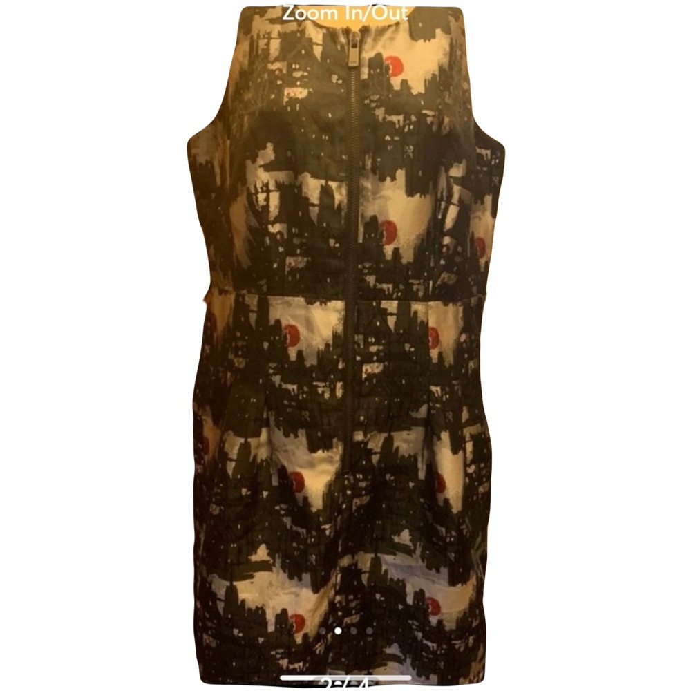 Michael Kors Ladies Dress Sz 6 Zipper‎ Sleeveless Lined Pattern